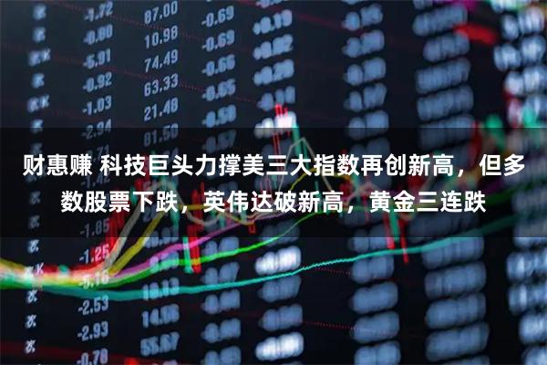财惠赚 科技巨头力撑美三大指数再创新高，但多数股票下跌，英伟达破新高，黄金三连跌