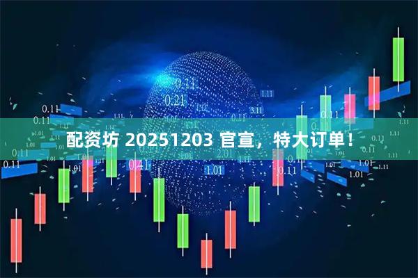 配资坊 20251203 官宣，特大订单！