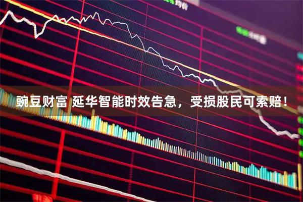 豌豆财富 延华智能时效告急，受损股民可索赔！