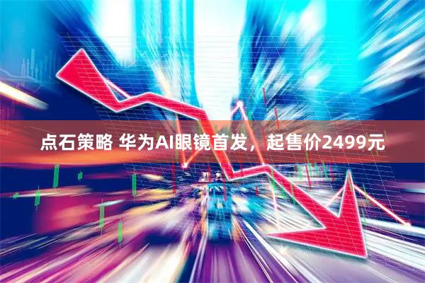 点石策略 华为AI眼镜首发，起售价2499元